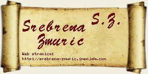 Srebrena Žmurić vizit kartica